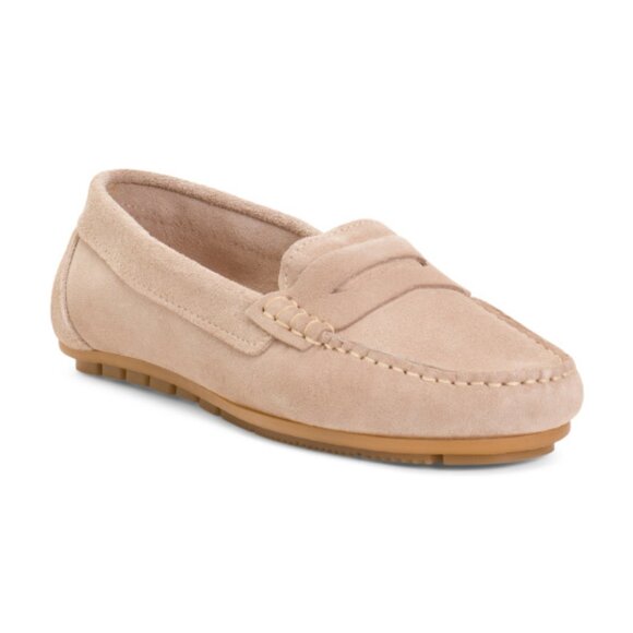 CRUZA Shoes - CRUZA Made In Portugal Suede Penny Driving Flat Moccasins